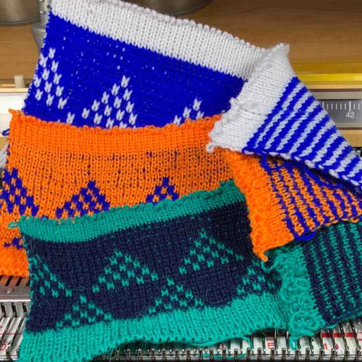 Empisal KNITMASTER 550/560/580. Silver Reed SK840 + SRP 60N. Jacquard (Mylar). Knit Studium